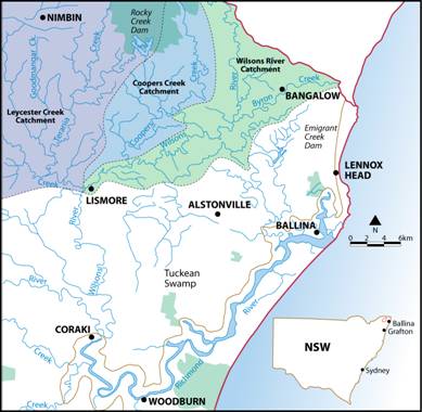 Wilsons river locality map